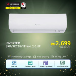 Mitsubishi Heavy Industries Hoshi 2.0HP Inverter Air Conditioner [SRK18YYF-W4]
